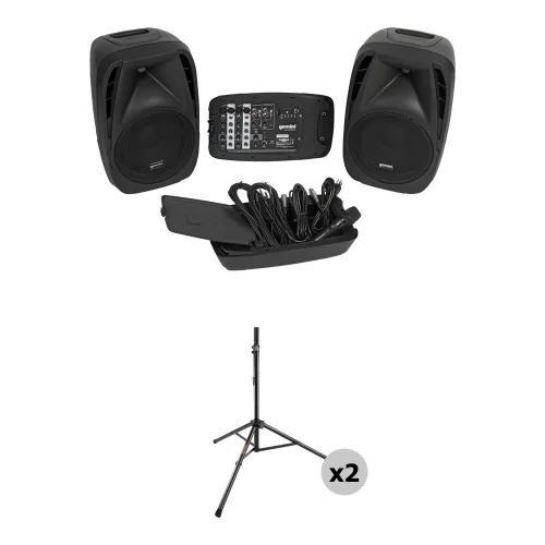 Gemini ES-210MXBLU-ST Звукоусилительный комплект, 600 Вт., MP3, Bluetooth