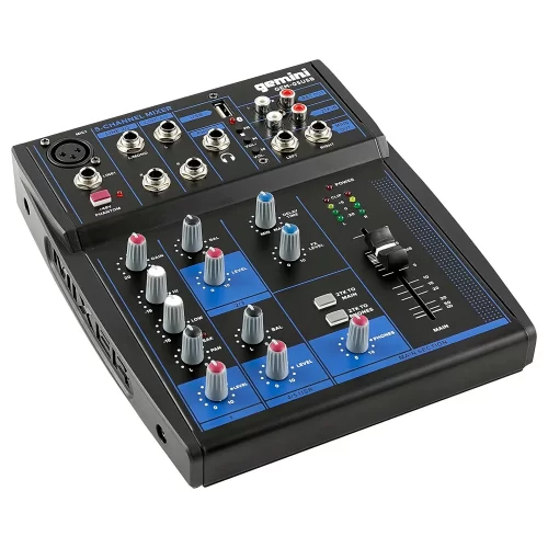 Gemini GEM-05USB 5-канальный микшер, MP3, Bluetooth