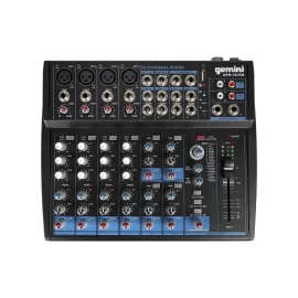 Gemini GEM-12USB 8-канальный микшер, FX, MP3, Bluetooth