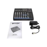 Gemini GEM-12USB 8-канальный микшер, FX, MP3, Bluetooth