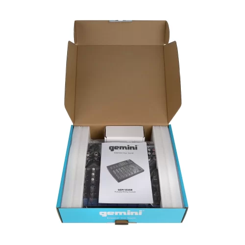 Gemini GEM-12USB 8-канальный микшер, FX, MP3, Bluetooth