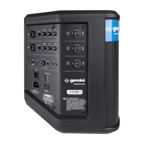 Gemini GPSS-650 MKII Портативная АС, 200 Вт., 6,5", Bluetooth