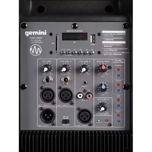 Gemini GSP-2200 Активная АС, 1100 Вт., 15"