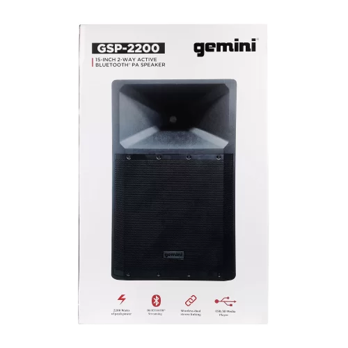 Gemini GSP-2200 Активная АС, 1100 Вт., 15"
