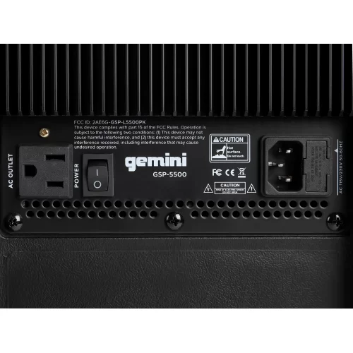 Gemini GSP-5500 Активная АС, 1100 Вт., 15", Bluetooth