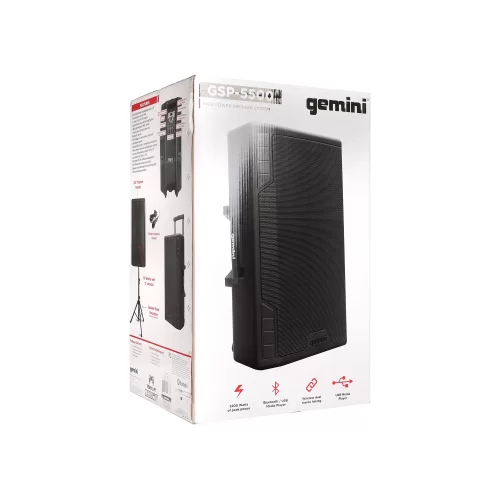 Gemini GSP-5500 Активная АС, 1100 Вт., 15", Bluetooth