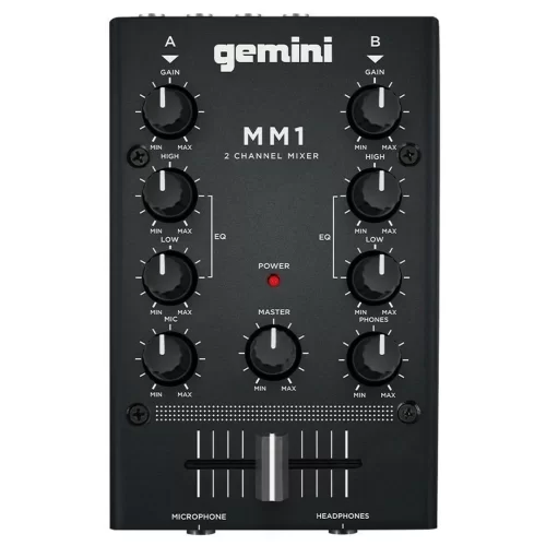 Gemini MM1 2-канальный DJ-микшер