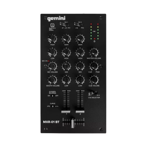 Gemini MXR-01BT 2-канальный DJ-микшер, Bluetooth