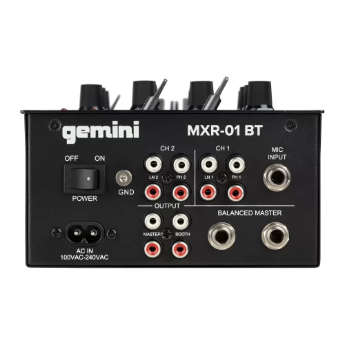 Gemini MXR-01BT 2-канальный DJ-микшер, Bluetooth