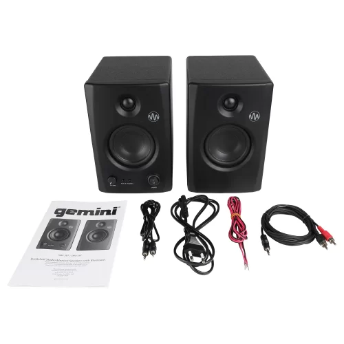 Gemini SMX-3BT Студийные мониторы, 50 Вт., 3,5", Bluetooth