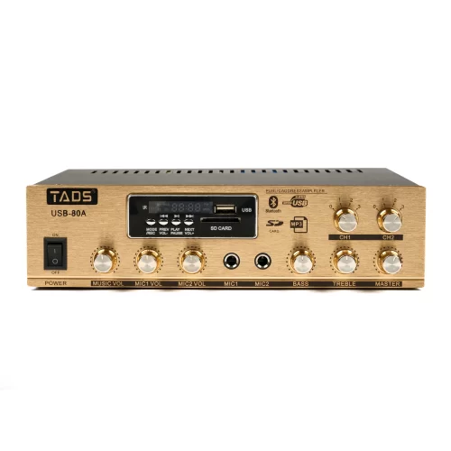 TADS DS-80A Трансляционный микшер-усилитель, 80 Вт., MP3, FM, Bluetooth