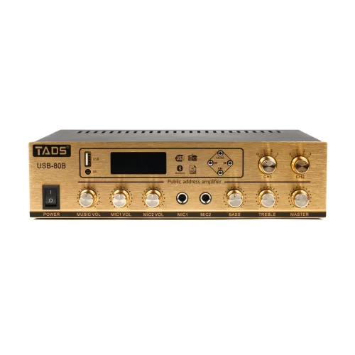 TADS DS-80B Трансляционный микшер-усилитель, 80 Вт., MP3, FM, Bluetooth