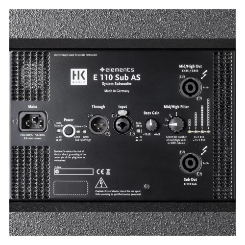 HK Audio E 110 SUB AS Активный сабвуфер, 2x600 Вт., 10"