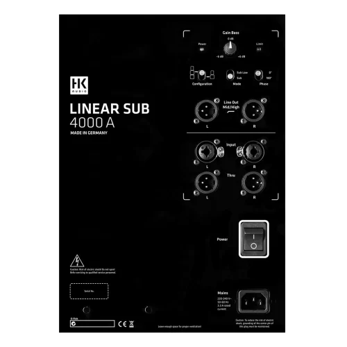 HK Audio L Sub 4000 A Активный сабвуфер, 2400 Вт., 18"