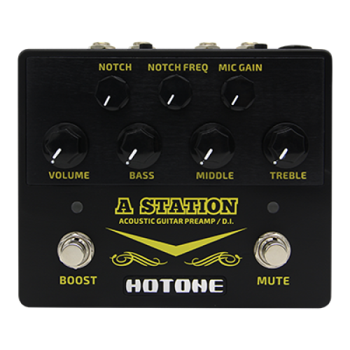 Hotone A Station-Black Edition Напольный предусилитель для акустической гитары