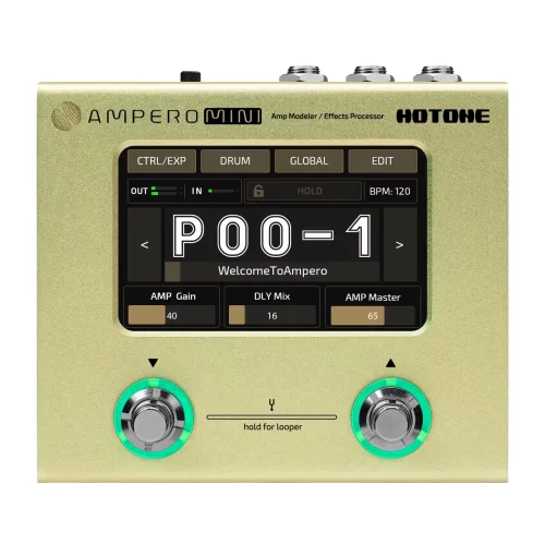 Hotone Ampero Mini (Mustard) Гитарный процессор эффектов