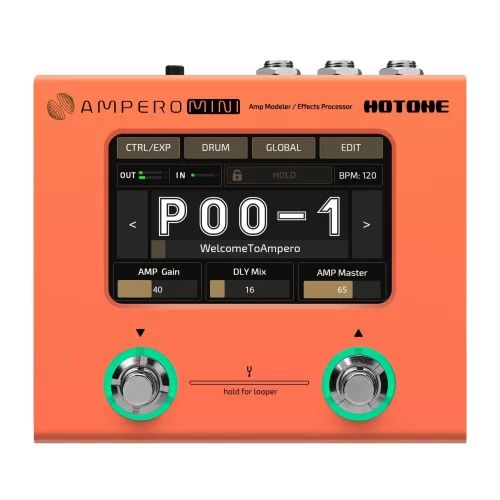 Hotone Ampero Mini (Orange) Гитарный процессор эффектов