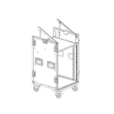 Имлайт RCC9-480-K10U-14U Рэковый кейс 14U с верхней консолью 10U. с колесами