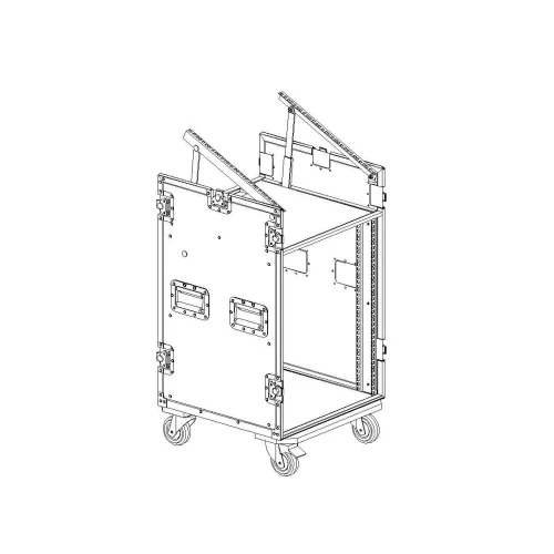 Имлайт RCC9-480-K10U-14U Рэковый кейс 14U с верхней консолью 10U. с колесами