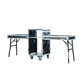Имлайт RCC9-550-K10U-180-12U-2TR Рэковый кейс-стол 12U с верхней наклоняемой консолью 10U, глубина 550 мм