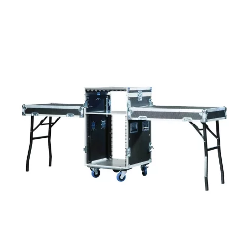 Имлайт RCC9-550-K10U-180-12U-2TR Рэковый кейс-стол 12U с верхней наклоняемой консолью 10U, глубина 550 мм