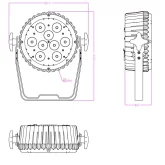 Involight LEDSPOT95 Прожектор PAR LED 9х10 Вт. RGBWA
