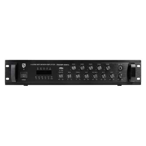 Intrend ITMXAMP-350MTZ Трансляционный микшер-усилитель, 350 Вт., MP3, FM, Bluetooth, 5 зон