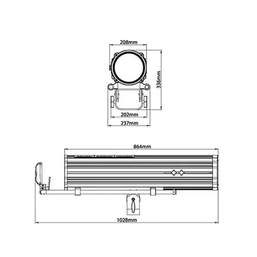 JEG 1650 LED FOLLOW SPOT 600 Прожектор следящего света, 600 Вт.