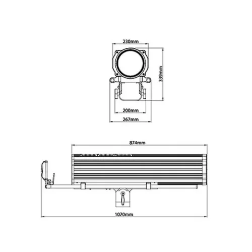 JEG 1650E LED FOLLOW SPOT 600E Прожектор следящего света, 600 Вт.