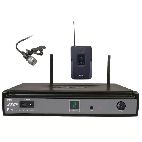 JTS E-7R/E-7TB+CM-501 Радиосистема с поясным передатчиком и петличным микрофоном