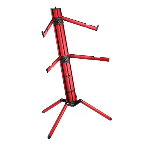 K&M 18860-000-36 Стойка для клавишных Spider Pro, 2 уровня, красная