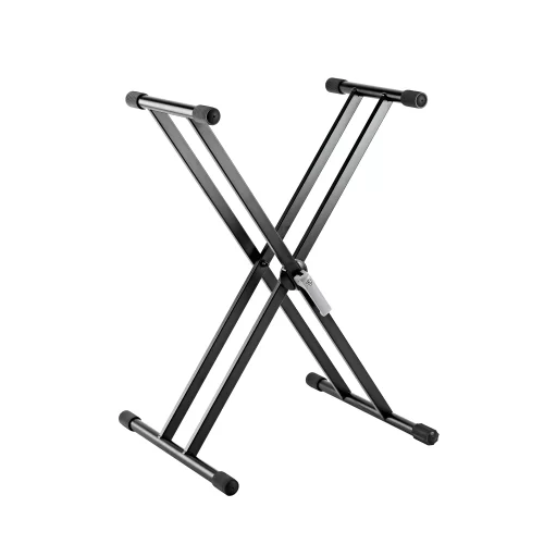 K&M 18997-000-55 Стойка для клавишных облегчённая X-образная, двойная рама.