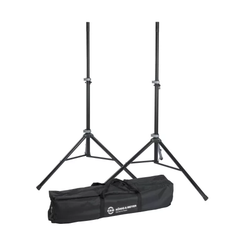 K&M 21459-000-55 Стойка для акустических систем двухсекционная, телескопическая