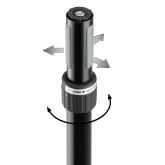 K&M 21467-000-55 Стойка для акустических систем двухсекционная телескопическая