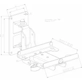 K&M 24166-000-55 Настенный держатель студийных мониторов