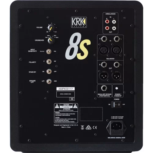 KRK 8S2 Студийный сабвуфер, 8"