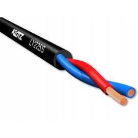 Klotz LY225S Спикерный кабель 2х2,5 мм., диаметр 8мм., черный