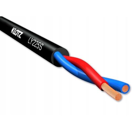 Klotz LY225S Спикерный кабель 2х2,5 мм., диаметр 8мм., черный