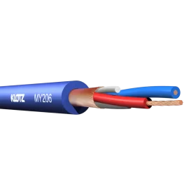 Klotz MY206BL Микрофонный кабель, 2x0,22 мм., диаметр 6мм.