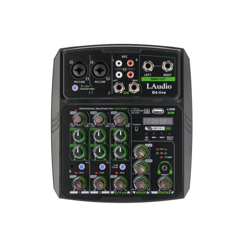 LAudio B4-live 4-канальный микшер, MP3, Bluetooth