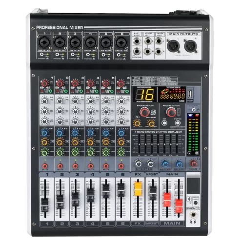 LAudio GL-6X 6-канальный микшер, FX, MP3, Bluetooth