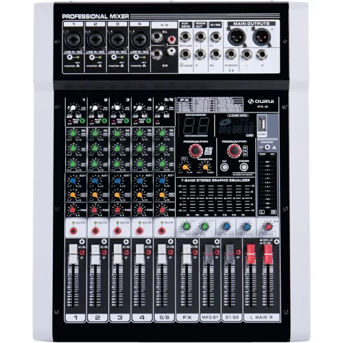 LAudio PX-6 6-канальный микшер, FX, MP3, Bluetooth