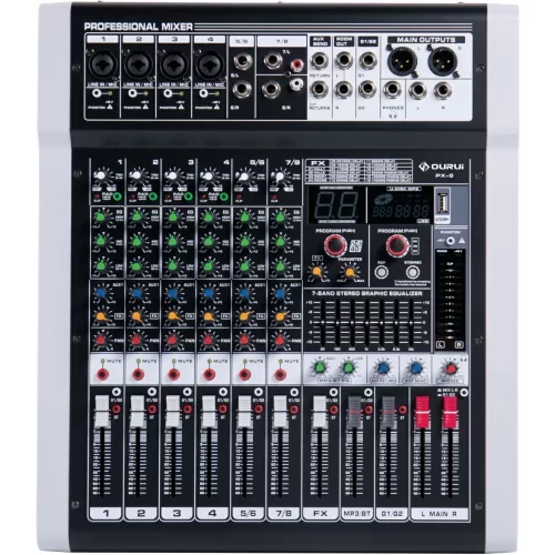 LAudio PX-8 8-канальный микшер, FX, MP3, Bluetooth