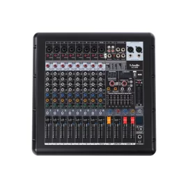LAudio AG-8PB Активный микшерный пульт, 8 каналов, 2х600 Вт., FX, MP3, Bluetooth