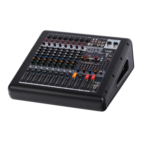 LAudio AG-8PB Активный микшерный пульт, 8 каналов, 2х600 Вт., FX, MP3, Bluetooth