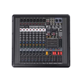 LAudio AG-8PBX4 Активный микшерный пульт, 8 каналов, 4х650 Вт., FX, MP3, Bluetooth