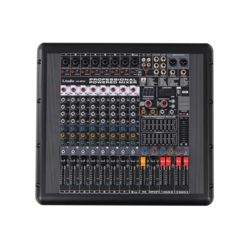LAudio AG-8PX4 Активный микшерный пульт, 8 каналов, 4х500 Вт., FX, MP3, Bluetooth