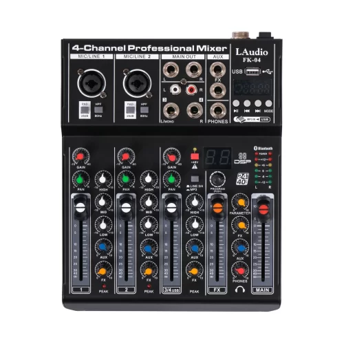 LAudio FK-04 4-канальный микшер, FX, MP3
