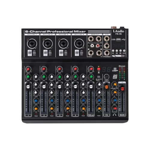 LAudio FK-06 6-канальный микшер, FX, MP3