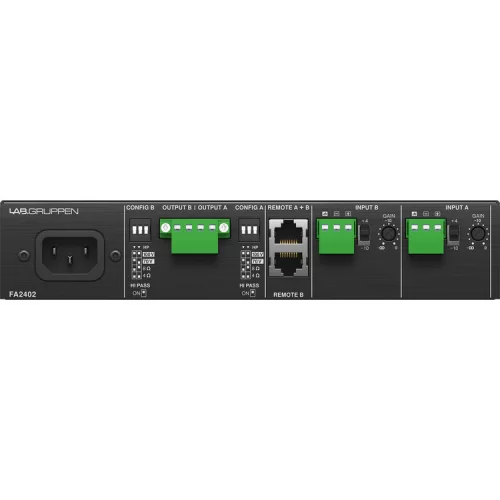 Lab.Gruppen FA2402 Инсталляционный усилитель, 2х240 Вт., 4/8Ом,70/100 B
